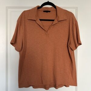 Jane and Delancey Orange Short Sleeve Top